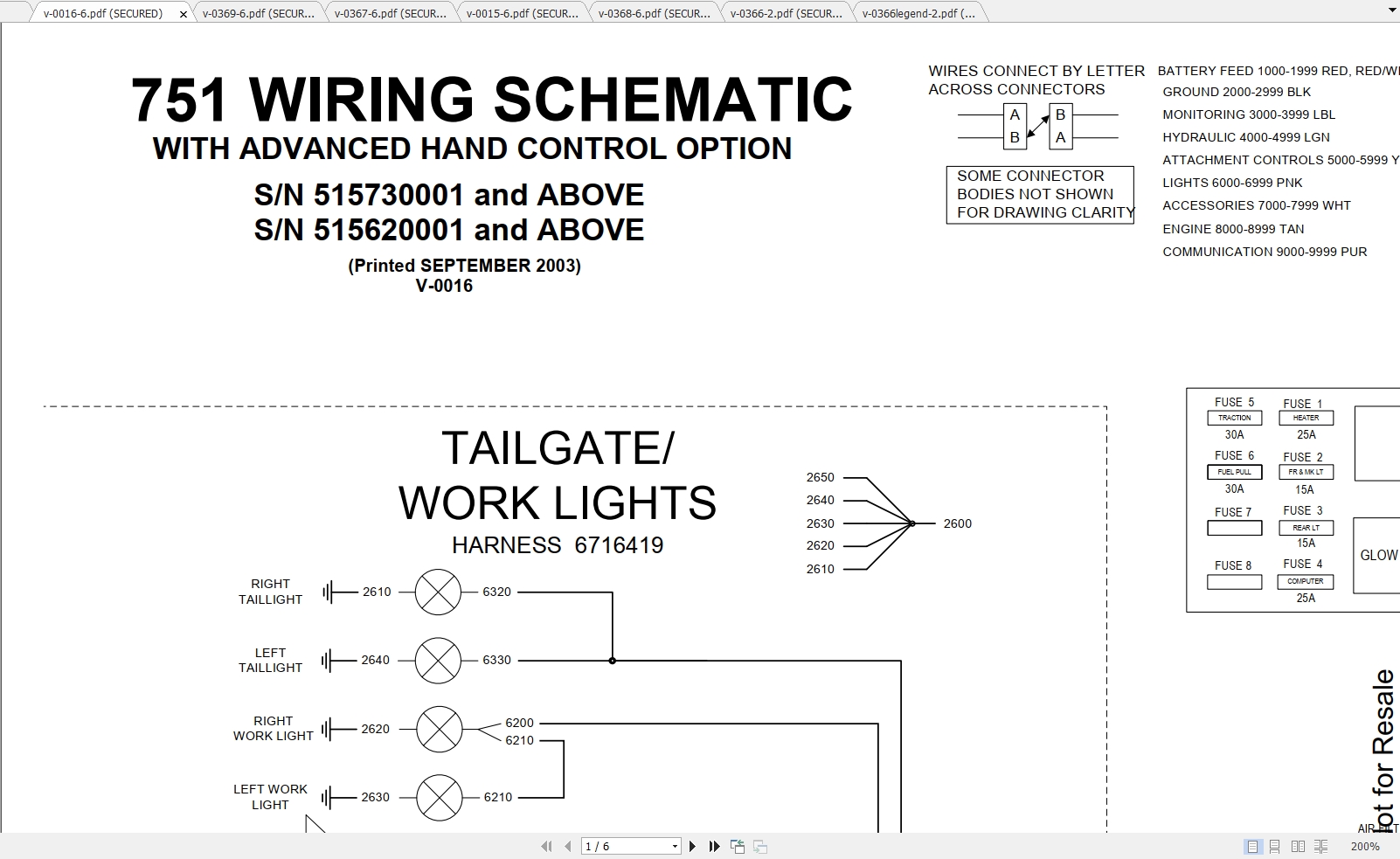 Bobcat Loader 751 Hydraulic Electrical Schematic 1