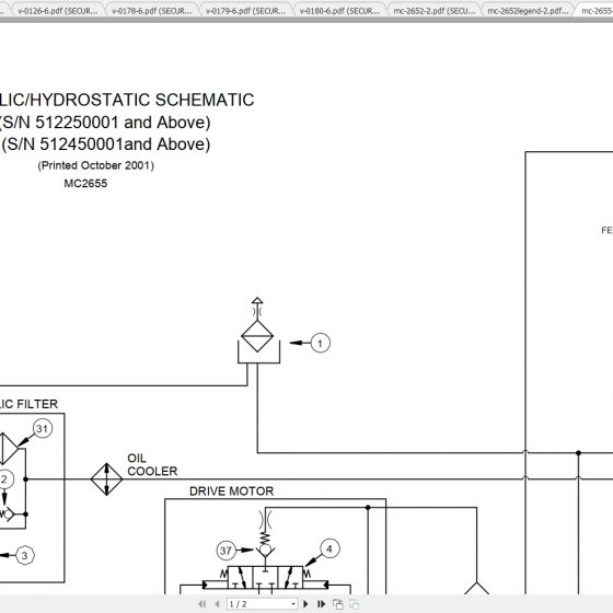 Bobcat Loader 753 Hydraulic & Electrical Schematic