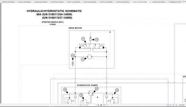 Bobcat Loader 864 Hydraulic Electrical Schematic 2
