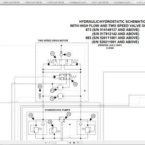 Bobcat Loader 873 883 Hydraulic Electrical Schematic 1