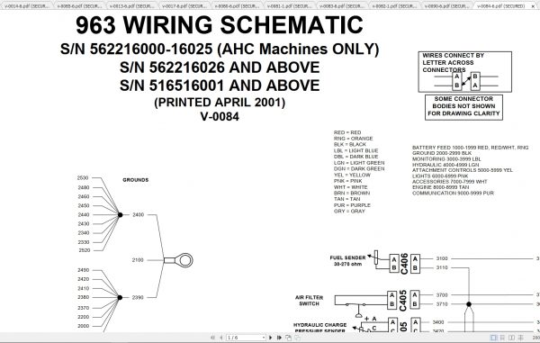 Bobcat Loader 963 Hydraulic Electrical Schematic 1