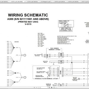 Bobcat Loader A300 Hydraulic Electrical Schematic 1