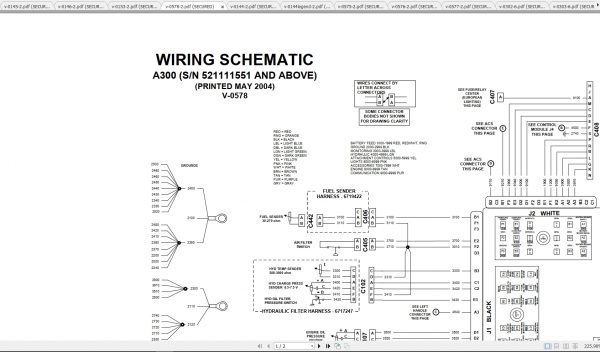 Bobcat Loader A300 Hydraulic Electrical Schematic 1