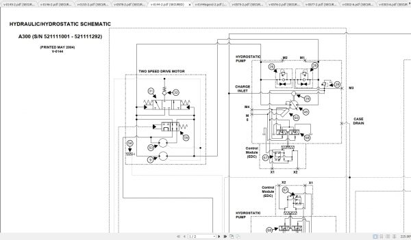 Bobcat Loader A300 Hydraulic Electrical Schematic 2