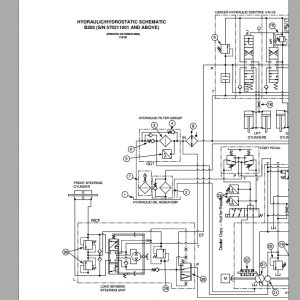 Bobcat Loader Backhoe B200 Hydraulic Electrical Schematic 1
