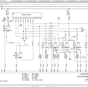 Bobcat Loader Backhoe B730 B750 Hydraulic Electrical Schematic 1