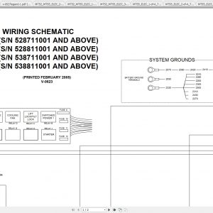 Bobcat Loader MT52 MT55 Hydraulic Electrical Schematic 1