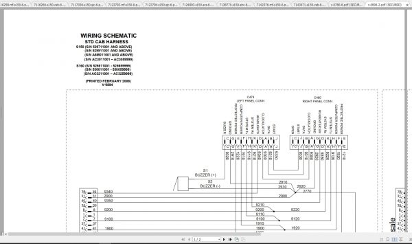 Bobcat Loader S150 S160 Hydraulic Electrical Schematic 2