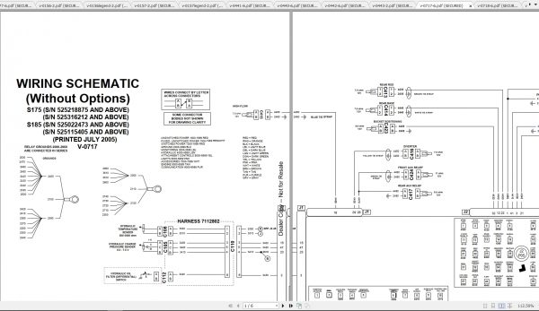 Bobcat Loader S175 S185 Hydraulic Electrical Schematic 2