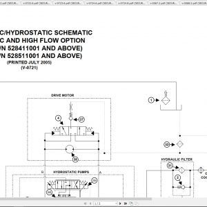 Bobcat Loader S205 Hydraulic Electrical Schematic 1