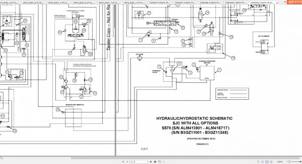 Bobcat Loader S570 Hydraulic Electrical Schematic 2