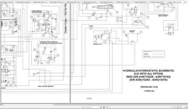 Bobcat Loader S630 Hydraulic Electrical Schematic 2