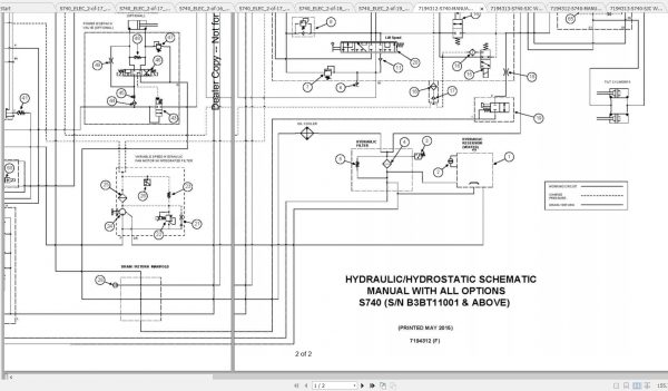 Bobcat Loader S740 Hydraulic Electrical Schematic 2