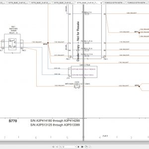 Bobcat Loader S770 Hydraulic Electrical Schematic 1