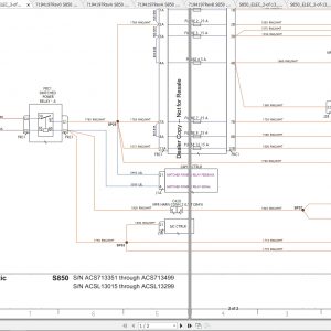 Bobcat Loader S850 Hydraulic Electrical Schematic 1