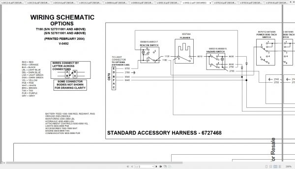 Bobcat Loader T180 Hydraulic Electrical Schematic 1