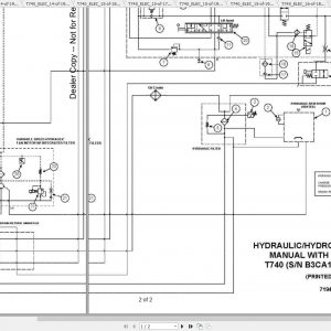 Bobcat Loader T740 Hydraulic Electrical Schematic 2