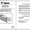 Bobcat Mixing Bucket Parts Manuals 1