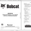 Bobcat Pressure Washer Operation Maintenance Manuals 2