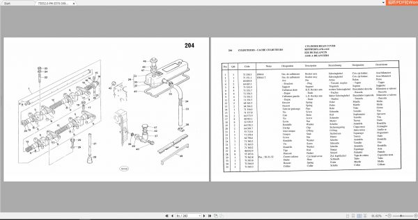 Bobcat Sambron Multiscopic TeleHandler Serie 3000 Spare Parts Catalog755520 3