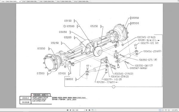 Bobcat Sambron Multiscopics T2565 T20145 D2060 T2060 T2260 Spare Parts Catalog 3