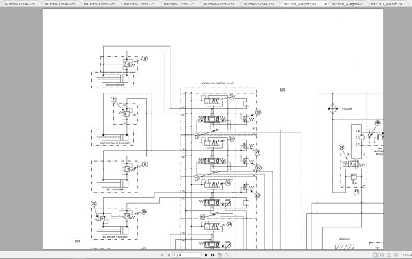 Bobcat Telescopic Handler T2556 T2566 Hydraulic Electrical Schematic 2