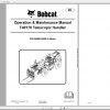 Bobcat Telescopic Handler T40170 Operation Maintenance Manuals 2