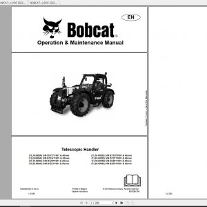 Bobcat Telescopic Handler TL2660 TL3060 Operation Maintenance Manuals 1