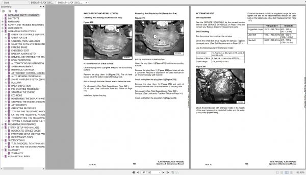 Bobcat Telescopic Handler TL3070 Operation Maintenance Manuals 3