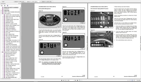 Bobcat Telescopic Handler TL358 Operation Maintenance Manuals 4