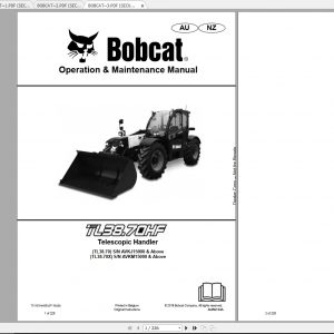 Bobcat Telescopic Handler TL3870X Operation Maintenance Manuals 1