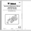 Bobcat Telescopic Handler TR38160 EVO Operation Maintenance Manuals 3