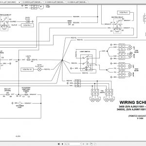 Bobcat Utility Vehicle 3400XL Electrical Schematic 1