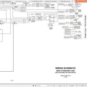 Bobcat Utility Vehicle 3600 Hydraulic Electrical Schematic 1