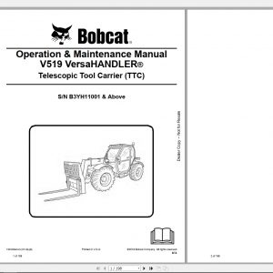 Bobcat VersaHandler TTC V519 Operation Maintenance Manual7303208 1