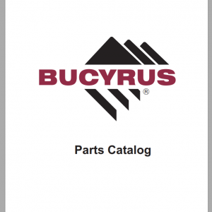 Bucyrus 2570W Dragline Parts BookEN 1