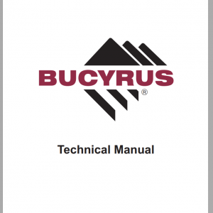 Bucyrus Marion 182M Mining Shovel Technical ManualEN 1