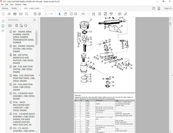 Case CNH Wheel Loaders Parts Manuals 1