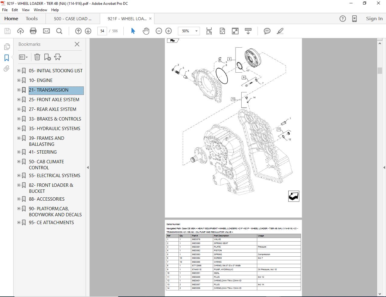Case CNH Wheel Loaders Parts Manuals 2