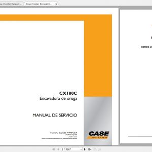 Case Crawler Excavator CX180C Service ManualES 1