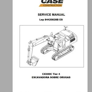 Case Crawler Excavator Cx300C Service Manuales 1