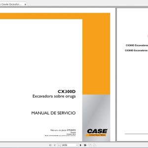Case Crawler Excavator CX300D Service ManualES 1