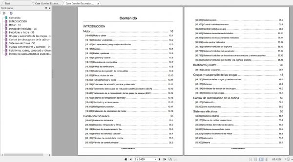Case Crawler Excavator CX300D Service ManualES 2