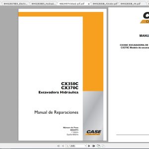 Case Crawler Excavator CX350CCX370C Service ManualES 1