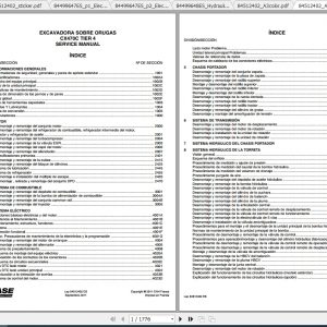 Case Crawler Excavator Cx470C Service Manuales 2