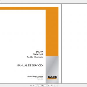 Case Crawler Excavator DV207 DV207HF Service Manual47508264ES 1