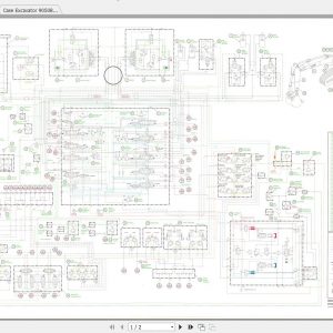 Case Excavator 9050B Hydraulic Electrical Schematic 1
