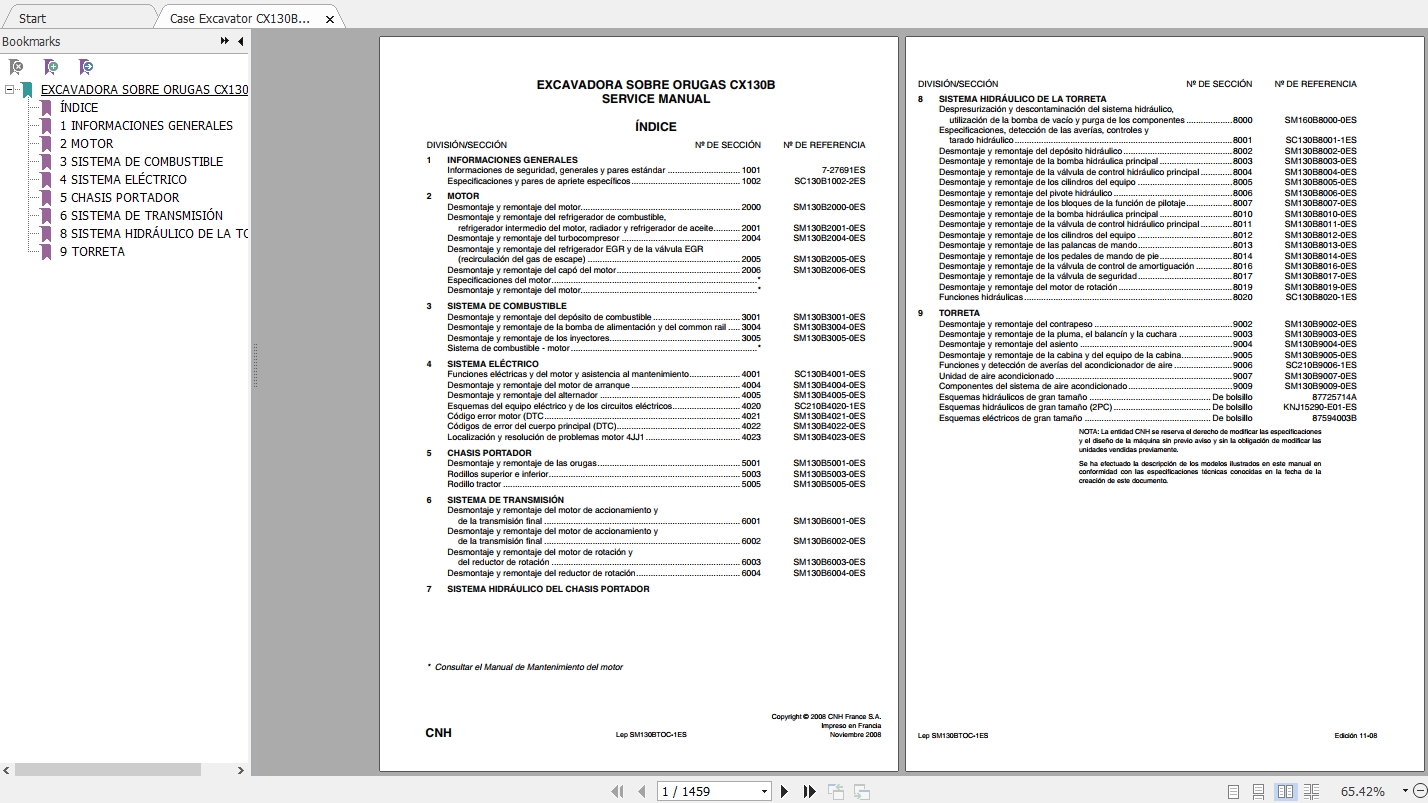Case Excavator CX130B Service Manual87485870BES 1D0yYP
