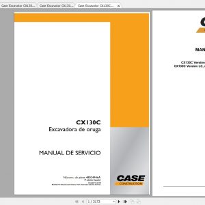 Case Excavator CX130C Service Repair ManualES 1