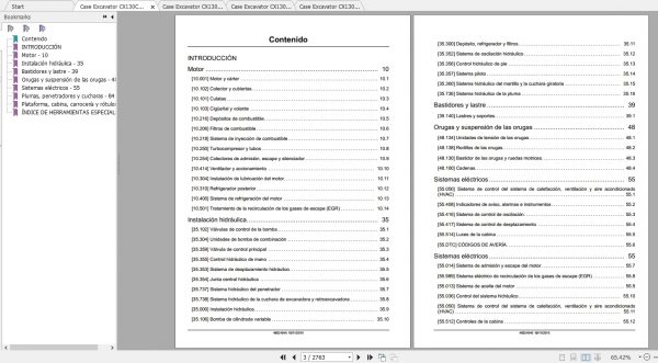 Case Excavator CX130C Service Repair ManualES 3